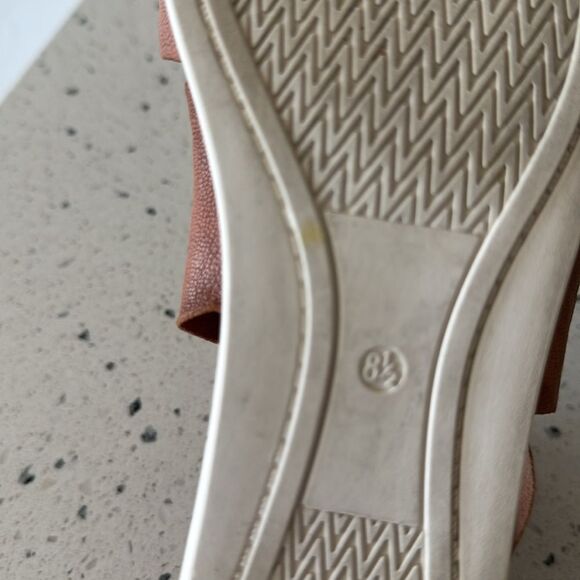 Eileen Fisher Sport Tumbled Leather Sneaker Sandal in Honey - Picture 9 of 15